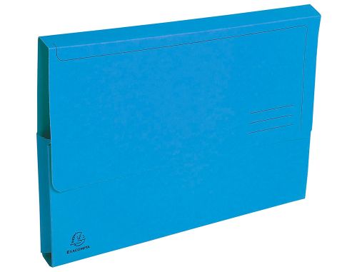Classificador exacompta em cartolina com bolsa din a4 celeste 290 gr , Exacompta , 63274 , 3130630476726